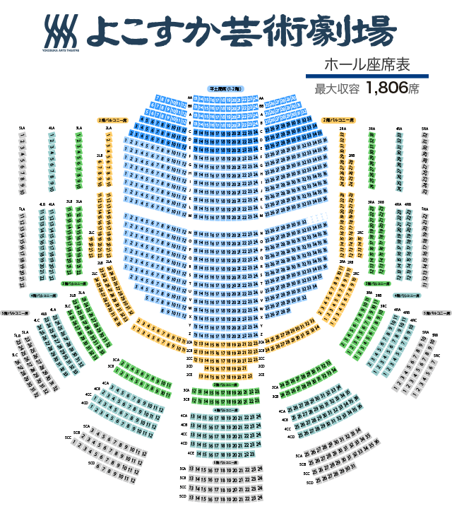 よこすか芸術劇場座席表